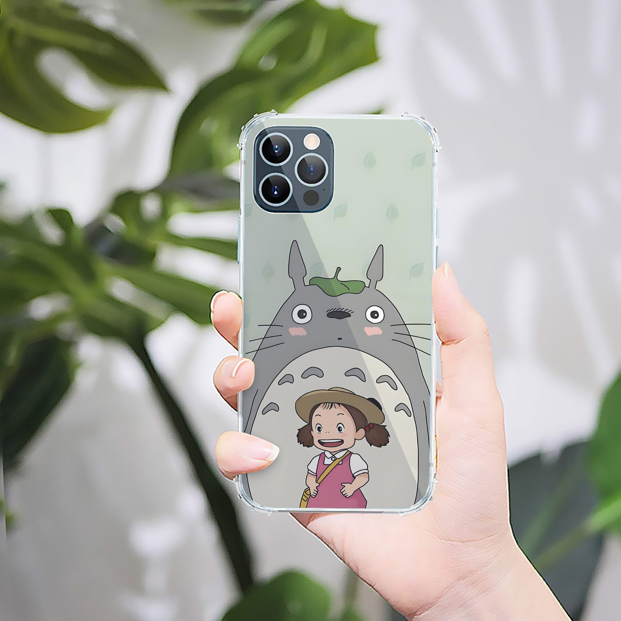 （画像用） となりのトトロ 草壁メイ 草壁サツキ My Neighbor Totoro Satsuki Kusakabe Mei Kusakabe 【iPhone 12シリーズ対応】透明スマホケース（クリアソフトケース）